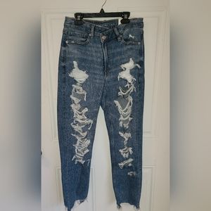 NWT American Eagle Highest Rise Stretch Mom Jeans